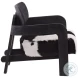 Raphae Black And White Occasional Chair