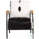 Ebon Natural White And Black Occasional Chair
