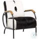 Ebon Natural White And Black Occasional Chair