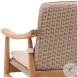 Wemble Beige And Natural Outdoor Occasional Chair