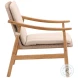 Wemble Beige And Natural Outdoor Occasional Chair