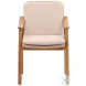 Wemble Beige And Natural Outdoor Dining Chair Set of 2