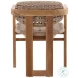Jovit Beige And Natural Outdoor Dining Chair