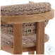 Jovit Beige And Natural Outdoor Dining Chair