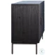 Athen Black Stained Sealed Wood And Antique Iron Sideboard