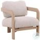 Chave Cream And Light Natural Occasional Chair