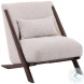 Wesso Cream And Brown Occasional Chair