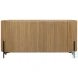 Tal Natural And Black Metal Sideboard