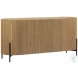 Tal Natural And Black Metal Sideboard