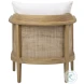 Mier Natural And Off White Upholstery Occasional Chair