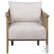 Mier Natural And Off White Upholstery Occasional Chair