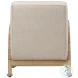 Clyd Ivory Upholstery And Natural Occasional Chair