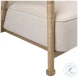 Clyd Ivory Upholstery And Natural Occasional Chair