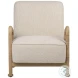 Clyd Ivory Upholstery And Natural Occasional Chair