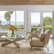 Clyd Ivory Upholstery And Natural Occasional Chair