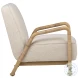 Clyd Ivory Upholstery And Natural Occasional Chair