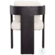 Marav Cream And Black Dining Chair