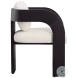 Marav Cream And Black Dining Chair