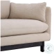 Magal Edwin Beige And Coffee Wood Sofa