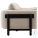 Magal Edwin Beige And Coffee Wood Sofa