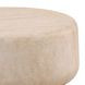 Kassia Faux Travertine Lightweight Concrete Round Outdoor Coffee Table