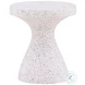 Savitr Off White Terrazzo Outdoor Side Table