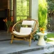 Savitr Off White Terrazzo Outdoor Side Table