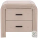 Portlan Bleach Natural And Black Handles Nightstand