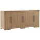 Delacruz Natural 6 Door Sideboard