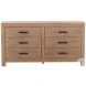 Emmaly Light Warm Wash And Black Handles Dresser
