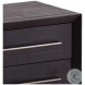 Humphrey Black And Antique Nickel Handles Nightstand