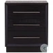 Humphrey Black And Antique Nickel Handles Nightstand