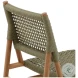 Francisc Green And Natural Outdoor Dining Chair Set of 2