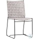 Ezr Grey Rope And Black Powder Coated Outdoor Dining Chair