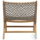 Mari Natural Wood And Taupe Rope Outdoor Occasional Chair