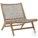 Mari Natural Wood And Taupe Rope Outdoor Occasional Chair