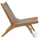Mari Natural Wood And Taupe Rope Outdoor Occasional Chair