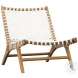 Mari Natural Wood And White Rope Outdoor Occasional Chair