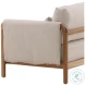 Milburn Beige Performance Fabric And Natural Outdoor Sofa