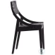 Camil Black Leather Dining Chair