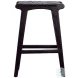 Dal Antique Black Backless Counter Height Stool