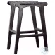 Dal Antique Black Backless Counter Height Stool
