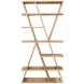 Viole Distressed Natural Bookcase