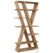 Viole Distressed Natural Bookcase