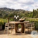 Jani Medium Brown Round Outdoor Dining Table