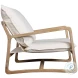 Gab Light Warm Wash And Off White Fabric Occasional Chair