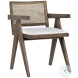 Ocamp Grey Wash And White Seat Dining Chair
