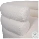 Jol Cream Fur Seating Swivel Chair