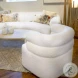 Jol Cream Fur Seating Swivel Chair