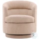 Laurett Grenoble Beige Swivel Chair